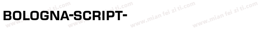 bologna-script字体转换