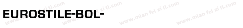 eurostile-bol字体转换