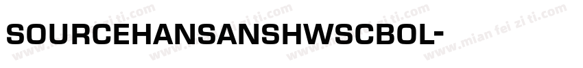 sourcehansanshwscbol字体转换