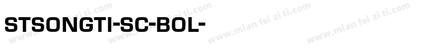stsongti-sc-bol字体转换