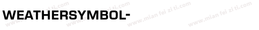 weathersymbol字体转换