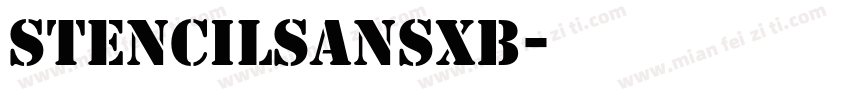 StencilSansXB字体转换