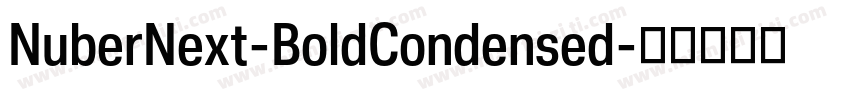 NuberNext-BoldCondensed字体转换