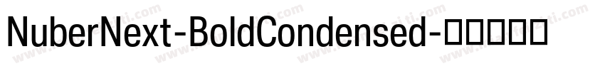 NuberNext-BoldCondensed字体转换