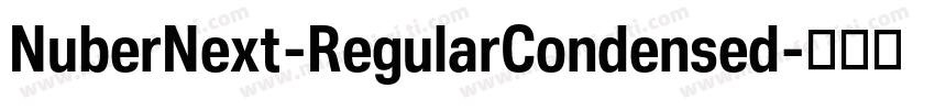 NuberNext-RegularCondensed字体转换
