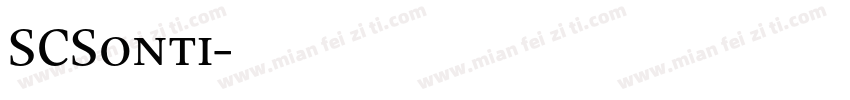 SCSonti字体转换