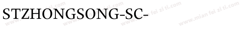 STZHONGSONG-SC字体转换