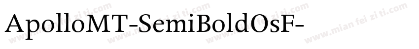 ApolloMT-SemiBoldOsF字体转换