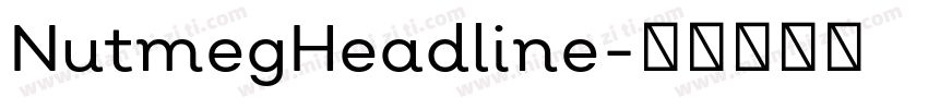 NutmegHeadline字体转换
