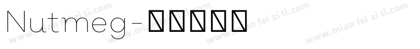 Nutmeg字体转换