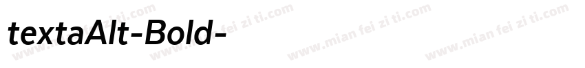 textaAlt-Bold字体转换