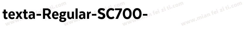 texta-Regular-SC700字体转换