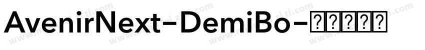 AvenirNext-DemiBo字体转换
