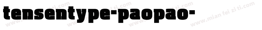tensentype-paopao字体转换