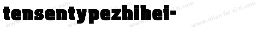 tensentypezhihei字体转换
