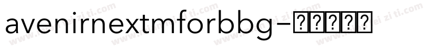 avenirnextmforbbg字体转换