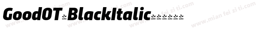 Good0T-BlackItalic字体转换