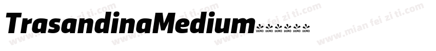 TrasandinaMedium字体转换