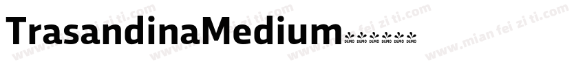 TrasandinaMedium字体转换