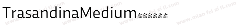 TrasandinaMedium字体转换