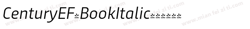 CenturyEF-BookItalic字体转换