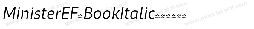 MinisterEF-BookItalic字体转换