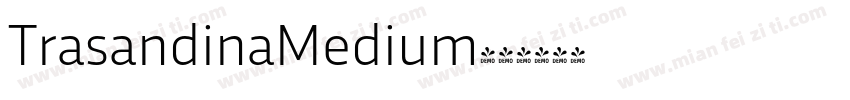 TrasandinaMedium字体转换