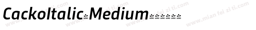 CackoItalic-Medium字体转换
