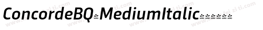 ConcordeBQ-MediumItalic字体转换