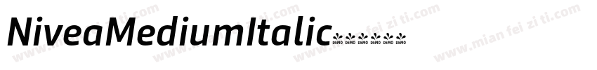 NiveaMediumItalic字体转换