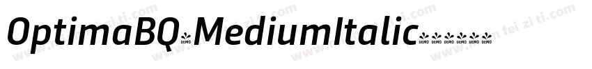 OptimaBQ-MediumItalic字体转换
