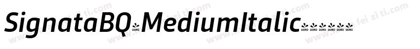 SignataBQ-MediumItalic字体转换