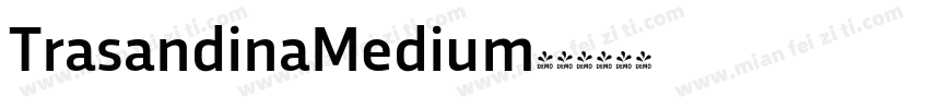 TrasandinaMedium字体转换