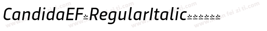 CandidaEF-RegularItalic字体转换