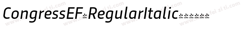 CongressEF-RegularItalic字体转换