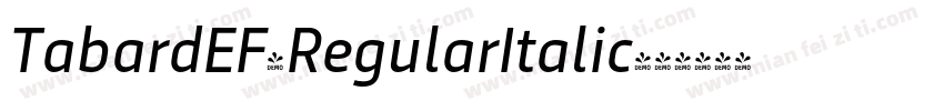 TabardEF-RegularItalic字体转换