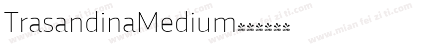 TrasandinaMedium字体转换