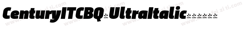 CenturyITCBQ-UltraItalic字体转换
