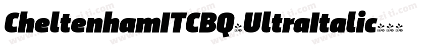 CheltenhamITCBQ-UltraItalic字体转换
