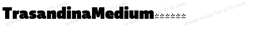 TrasandinaMedium字体转换