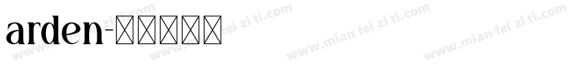 arden字体转换