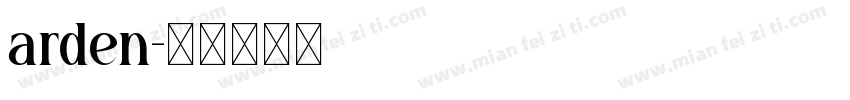 arden字体转换