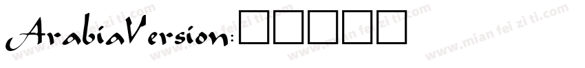 ArabiaVersion字体转换