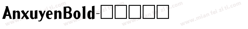 AnxuyenBold字体转换
