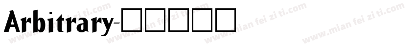 Arbitrary字体转换