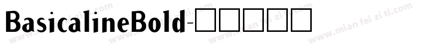 BasicalineBold字体转换