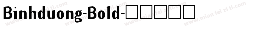 Binhduong-Bold字体转换