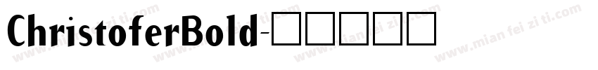 ChristoferBold字体转换