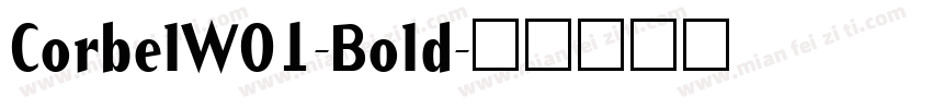 CorbelWO1-Bold字体转换