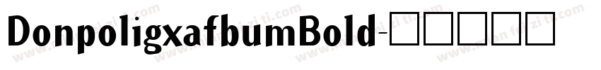 DonpoligxafbumBold字体转换